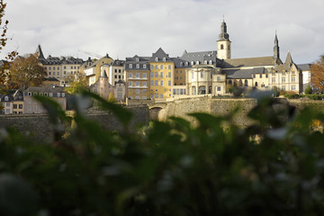 Fototapeta na wymiar Luxembourg city view on a sunny day