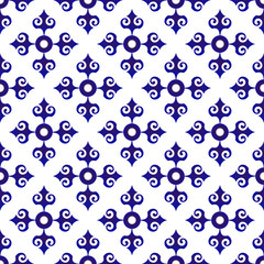 blue and white pattern