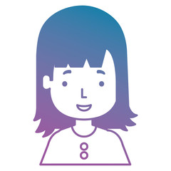 happy little girl character vector illustration design