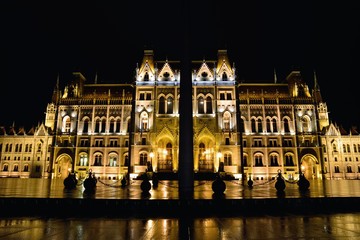 Fototapeta premium Parliament building in Budapest, capital of Hungary.