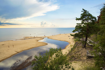 Beautiful summer landscape of the Baltic Sea