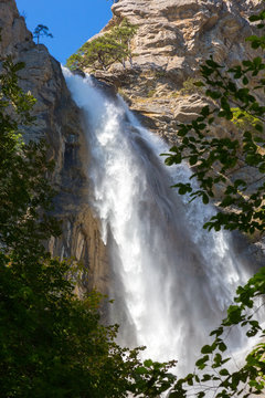 Uchan-su falls on the mountain Ah-Petri in the Crimea