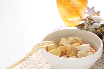 potato and crab stick mayonnaise salad