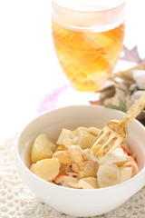 potato and crab stick mayonnaise salad