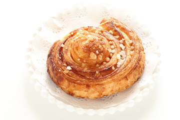 Homemade almond and sugar pastry