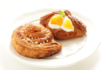 Homemade almond and sugar pastry