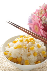 Sweet corn and rice