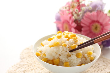 Sweet corn and rice