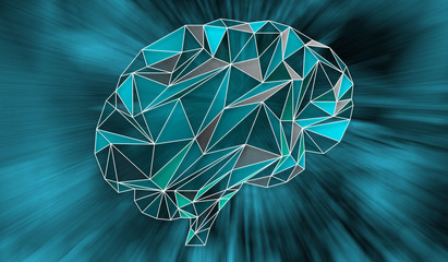 Artificial intelligence and network concept