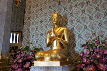 Wat Traimit, temple of the Gplden Buddha in Bangkok in Thailand