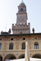 Vigevano, Italy Ducale square, Vigevano; view of renaissance monumental central square