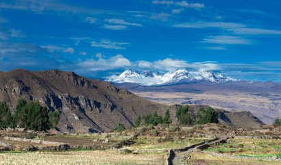 Fototapeta na wymiar landscape in mountains. Peru.