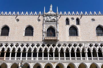 Palazzo Ducale in Venice, facade detail