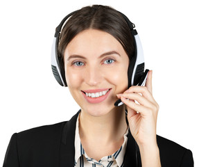 Woman customer service worker