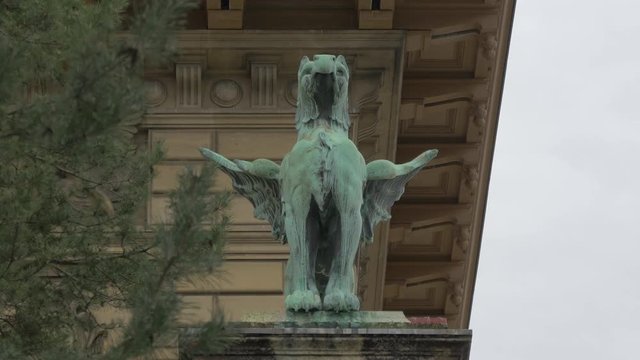 Statue at Palais de Rumine, Lausanne