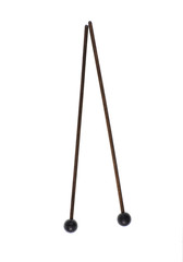 musical drumsticks on a white background