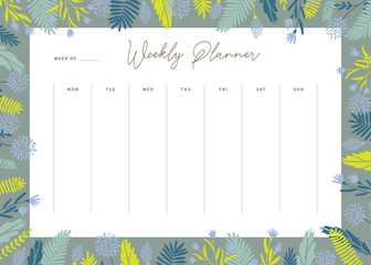 Vector planner template.