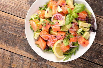 salmon and avocado salad