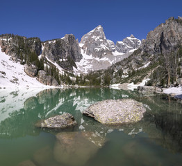 Delta Lake, Grand Teton National Park, Wyoming, USA