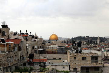 Dome of the Rock on Temple Mount in Old Jerusalem