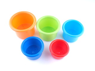 children pyramid on a white background