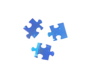 puzzles on a white background