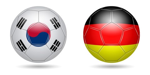 Obraz premium Football. 2018. South Korea, Germany