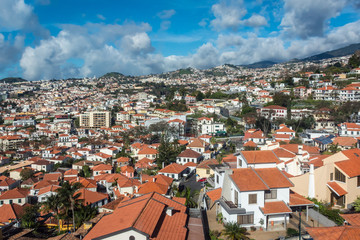 Fototapeta na wymiar Funchal Aerial View