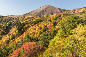 Bandai azuma skyline at Fukushima in autumn