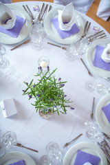 Lovely wedding venue - Wedding reception room, tables set and ready