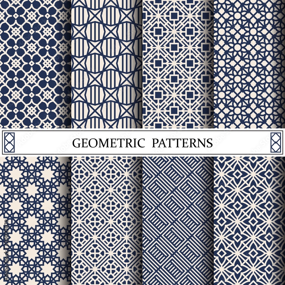 Wall mural geometric vector pattern,pattern fills, web page, background, surface and textures