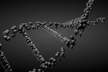  3d rendering DNA molecule