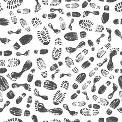 Footprints Repeating Background