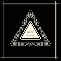 Vintage geometric frame