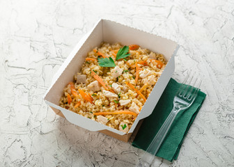 Healthy food delivery.