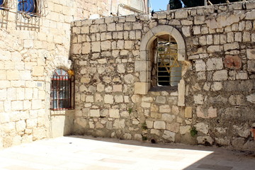 Wall and Star of David in the Old City of Jerusalem