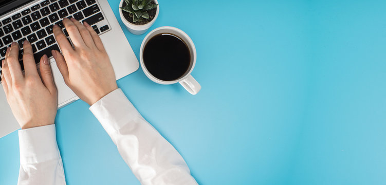 Freelancer girl working home