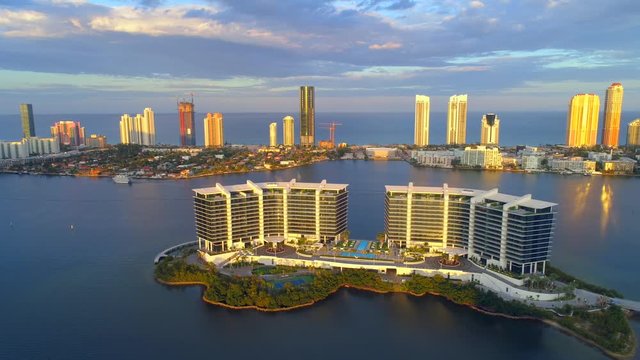 Aerial Sunny Isles Beach Florida