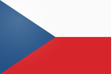 Flag of the Czech Republic.