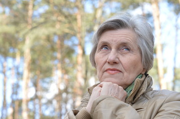 Pensive older woman 