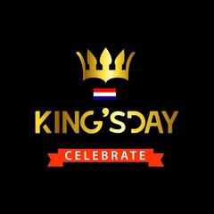 King's Day Celebrate Vector Template Design Illustration