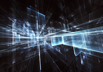 Fractal art - computer image, technological background