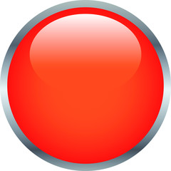 Red Colorful Shiny round button 2