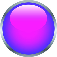 Pink Colorful Shiny round button 2