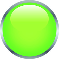 Green Shiny round button 2