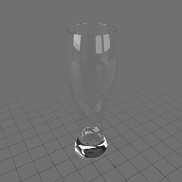 Tall thin empty glass 2