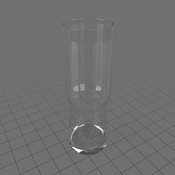 Tall thin empty glass 7