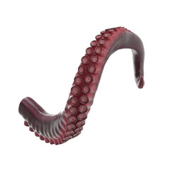 Octopus Tentacle on white. 3D illustration - 200120680