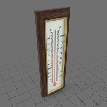 Wall thermometer