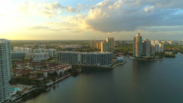 Aerial video tour Aventura Florida Miami Dade County 4k 24p